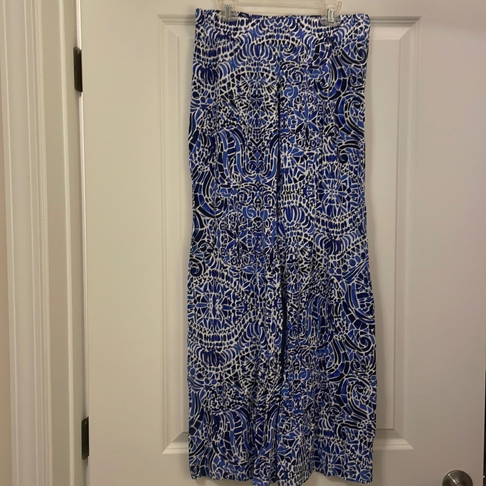 Lilly Pulitzer Bal Harbor mid-rise palazzo pant in Taverna Tile Allover, XS